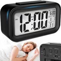 Zegar Elektroniczny Budzik LED Cyfrowy Termometr Data Podświetlany Alarm Inna marka