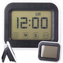 ZEGAR ELEKTRONICZNY CYFROWY BUDZIK LCD ALARM WYŚWIETLACZ ALARM STOJĄCY