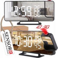 ZEGAR ELEKTRONICZNY LED BUDZIK Z PROJEKTOREM LASEROWYM Z RADIEM TEMPERATURA