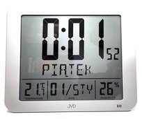 Zegar JVD DH9335.1 Termometr DCF77 Dni Tygodnia PL JVD