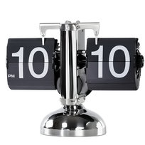 ZEGAR KLAPKOWY STOJĄCY MECHANICZNY STOŁOWY KLAPOWY RETRO FLIP CLOCK VINTAGE NOBITECH