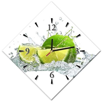 Zegar Limonka chlupiąca Woda, 42x42cm - ZeSmakiem