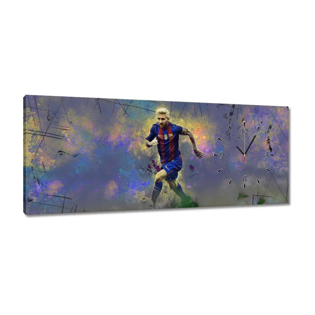 Zegar Lionel Messi, 100x40cm - ZeSmakiem | Sklep EMPIK.COM