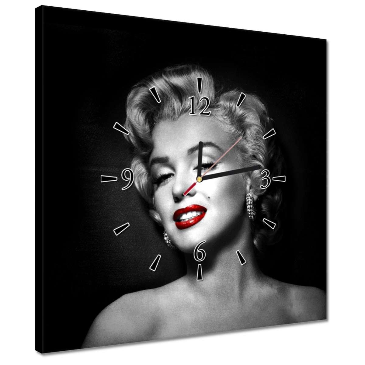 Zegar Marilyn Monroe Pieprzyk, 40x40cm - ZeSmakiem | Sklep EMPIK.COM