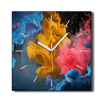 Zegar na ramie nowoczesny 30x30 cm Kolorowe chmury, Coloray - Coloray