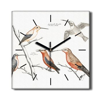 Zegar na ścianę na płótnie Zwierzęta ptaki 30x30, Coloray - Coloray