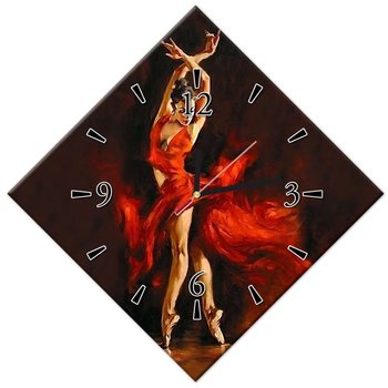 Zegar Namiętny taniec Kobieta, 42x42cm - ZeSmakiem