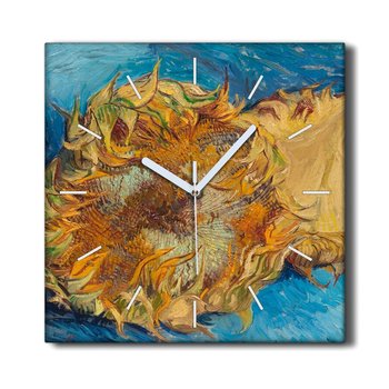 Zegar płótno na ramie 30x30 Słoneczniki Van Gogh, Coloray - Coloray