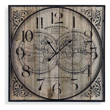 Zegar Ścienny (59,5 x 5,5 x 59,5 cm) - bigbuy home