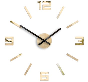 Zegar ścienny Arabic, lustro, złoty, 50 cm - DekoracjaDomu.pl