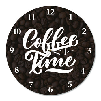 Zegar ścienny, cichy COFFEE TIME śr.30 - Cosy Planet