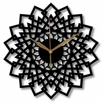 Zegar Ścienny Ciekawy Drewniany Nora Loft 35 cm - DrewnianyDecor