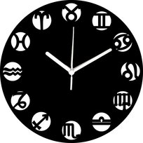 Zegar Ścienny Ciekawy Modny Znaki Zodiaku Horoskop 35 cm