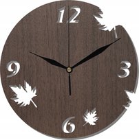 Zegar Ścienny Dekoracyjny Jesienny Spadające Liście 35 cm