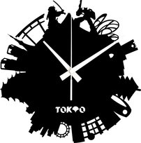 Zegar Ścienny Dekoracyjny Prezent Tokio Tokyo 45 cm