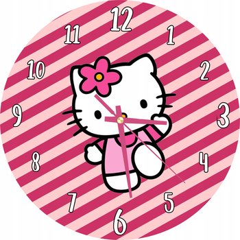 Zegar Ścienny Dla Dzieci Hello Kitty Prezent 30 Cm - Plexido
