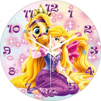 Zegar Ścienny Dla Dzieci Księżniczka Roszpunka - Plexido