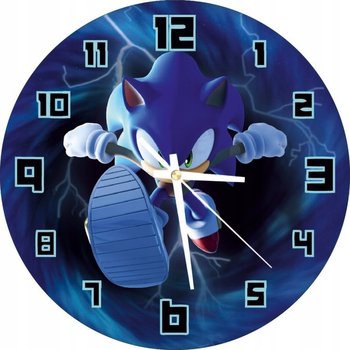 Zegar Ścienny Dla Dzieci Sonic Dla Chłopca 30 Cm - Plexido