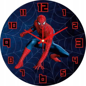 Zegar Ścienny Dla Dzieci Spiderman Dla Chłopca - Plexido