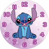 Zegar Ścienny Dla Dzieci Stich Dla Dziewczynki
