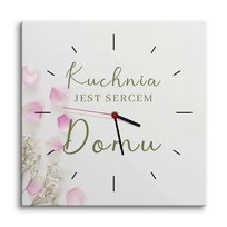 Zegar ścienny do kuchni Cytat Dekoracje do kuchni Zegar kuchenny Obraz 40cm