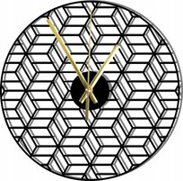 Zegar Ścienny Drewniany Ażurowy w stylu Loft Okrągły 45 cm