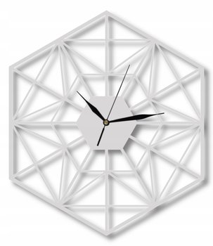 Zegar Ścienny Drewniany Ażurowy w stylu Loft Romb 35 cm - DrewnianyDecor