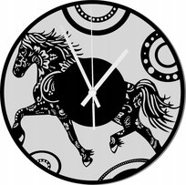 Zegar Ścienny Drewniany Dekoracyjny Koń 45 cm