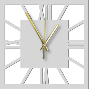 Zegar Ścienny Drewniany Elegancki Kwadratowy 45 cm - DrewnianyDecor