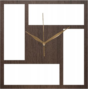 Zegar Ścienny Drewniany Kwadratowy Loft Squere 35x35 - DrewnianyDecor