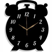Zegar Ścienny Drewniany Loft Budzik Alarm Prezent 35 cm