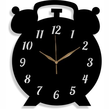 Zegar Ścienny Drewniany Loft Budzik Alarm Prezent 35 cm - DrewnianyDecor
