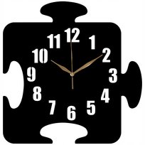 Zegar Ścienny Drewniany Puzzle Prezent 35 cm