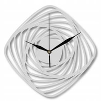 Zegar Ścienny Drewniany Szary Modny Fuzja Loft 35 cm