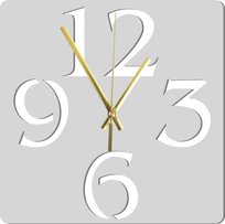 Zegar Ścienny Duże Cyfry Dekoracyjny Awangardowy Styl 45 cm
