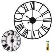 Zegar Ścienny Duży 3D LOFT do Salonu Cichy 60cm
