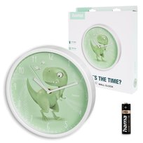 Zegar ścienny dziecięcy Hama CEBU DINO 25cm kwarcowy pełzająca wskazówka