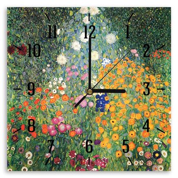 Zegar ścienny Flowers Garden - Klimt 30x30 - Legendarte