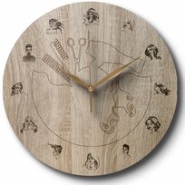 Zegar Ścienny Grawerowany do Salonu Fryzjerskiego 35 cm