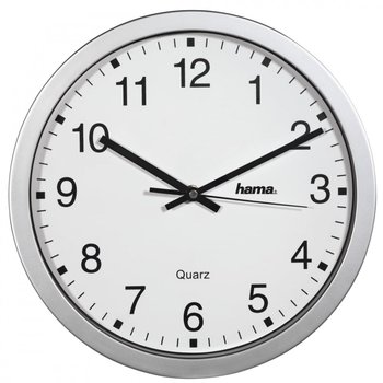 Zegar ścienny HAMA CWA 100, srebrny, 30x4 cm - Hama