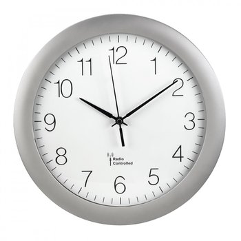 Zegar ścienny HAMA DCF PG-300, srebrny, 30x5,2 cm - Hama
