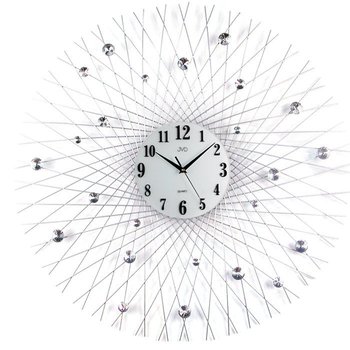 Zegar ścienny JVD HJ66 z kryształkami średnica 80 cm - JVD