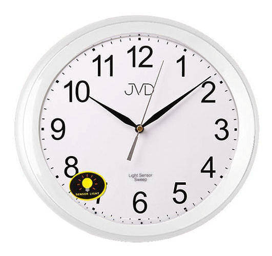 Фото - Настінний годинник JVD Zegar ścienny  HP663.13 Sensor Light Sweep 30,5 cm 