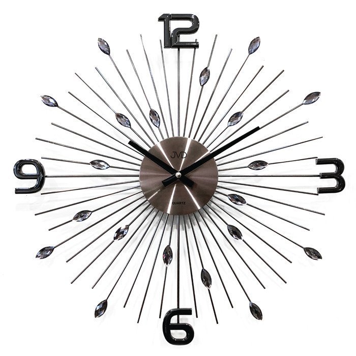 Фото - Настінний годинник JVD Zegar ścienny  HT104.2 z kryształkami, średnica 49 cm 