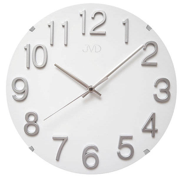 Фото - Настінний годинник JVD Zegar ścienny  HT98.5 30 cm Wypukłe Cyfry 