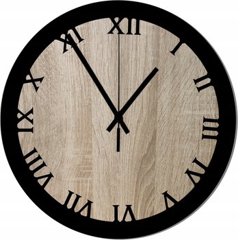 Zegar Ścienny Klasyczny Drewniany z Rzymskimi cyframi 45 cm - DrewnianyDecor