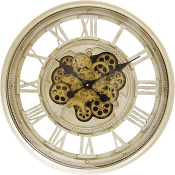 Zegar ścienny, kremowy, 60x60x10,5 cm - Pigmejka