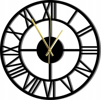 Zegar Ścienny Loft w stylu Rzymskim Stylowy design 45 cm - DrewnianyDecor