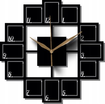 Zegar Ścienny Nowoczesny kwadrat 35 cm - DrewnianyDecor