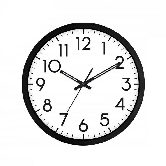 ZEGAR ŚCIENNY NOWOCZESNY NA ŚCIANĘ CZYTELNY GRUBY - SkandynawskiDom ...